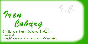 iren coburg business card